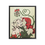 mistletoe kiss Framed Canvas Print Gallery Image 6
