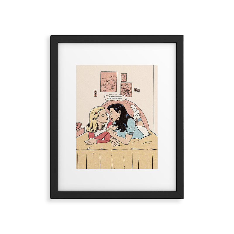 ruin our friendship Framed Art Print Gallery Image 5
