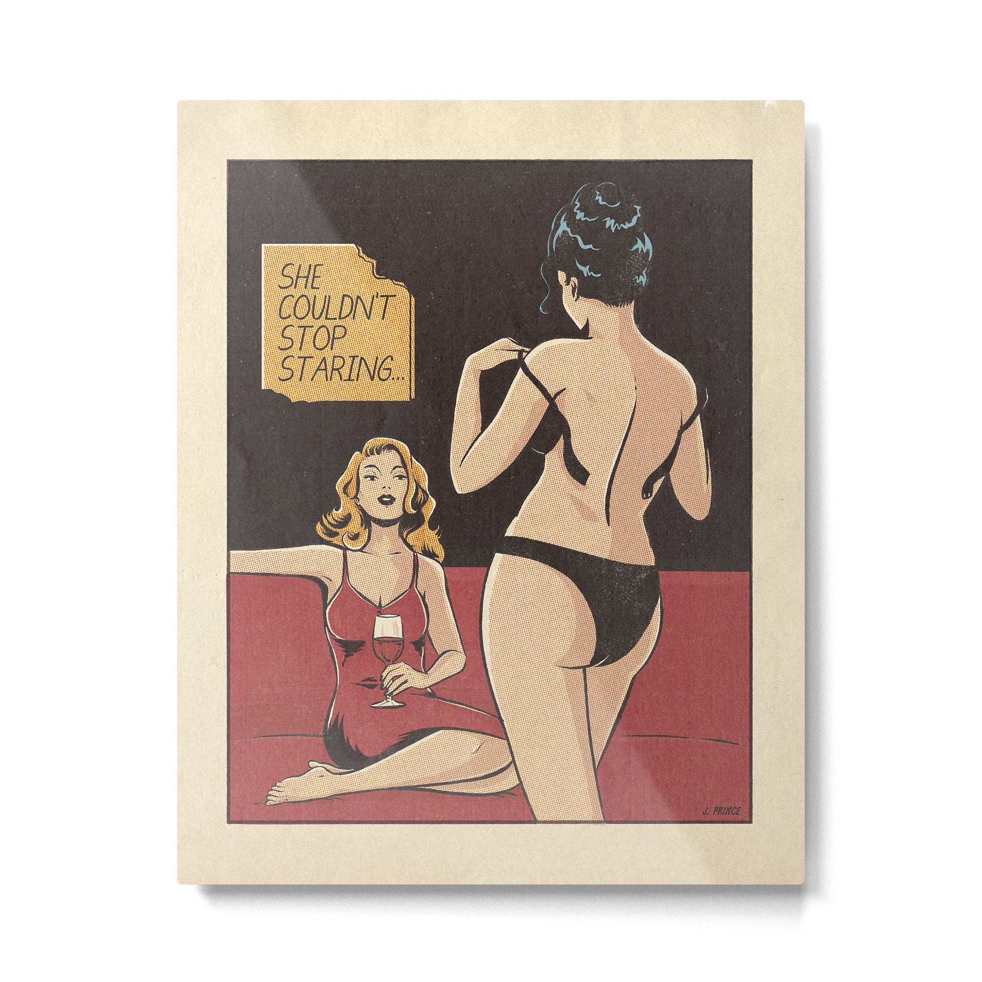 She couldn't stop staring Metal Print Gallery Image 4