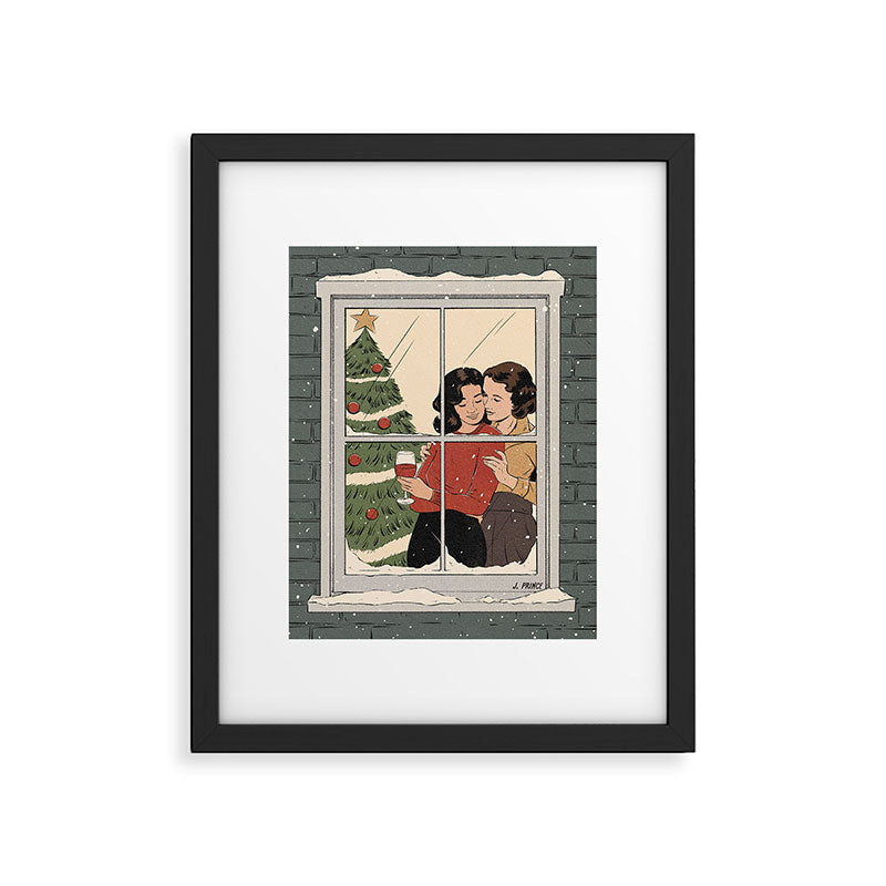 snowy day Framed Art Print Gallery Image 5