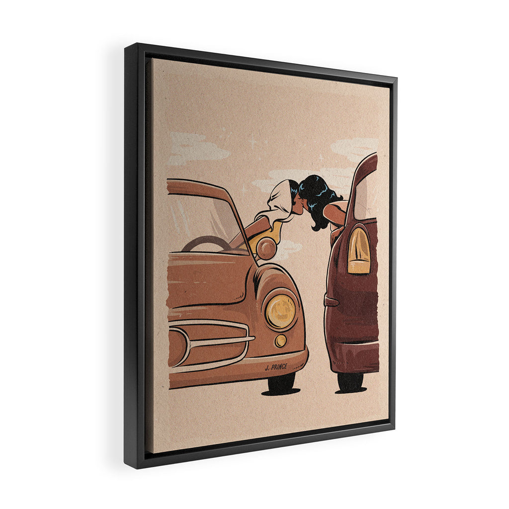 take a risk Framed Canvas Print Gallery Image 2