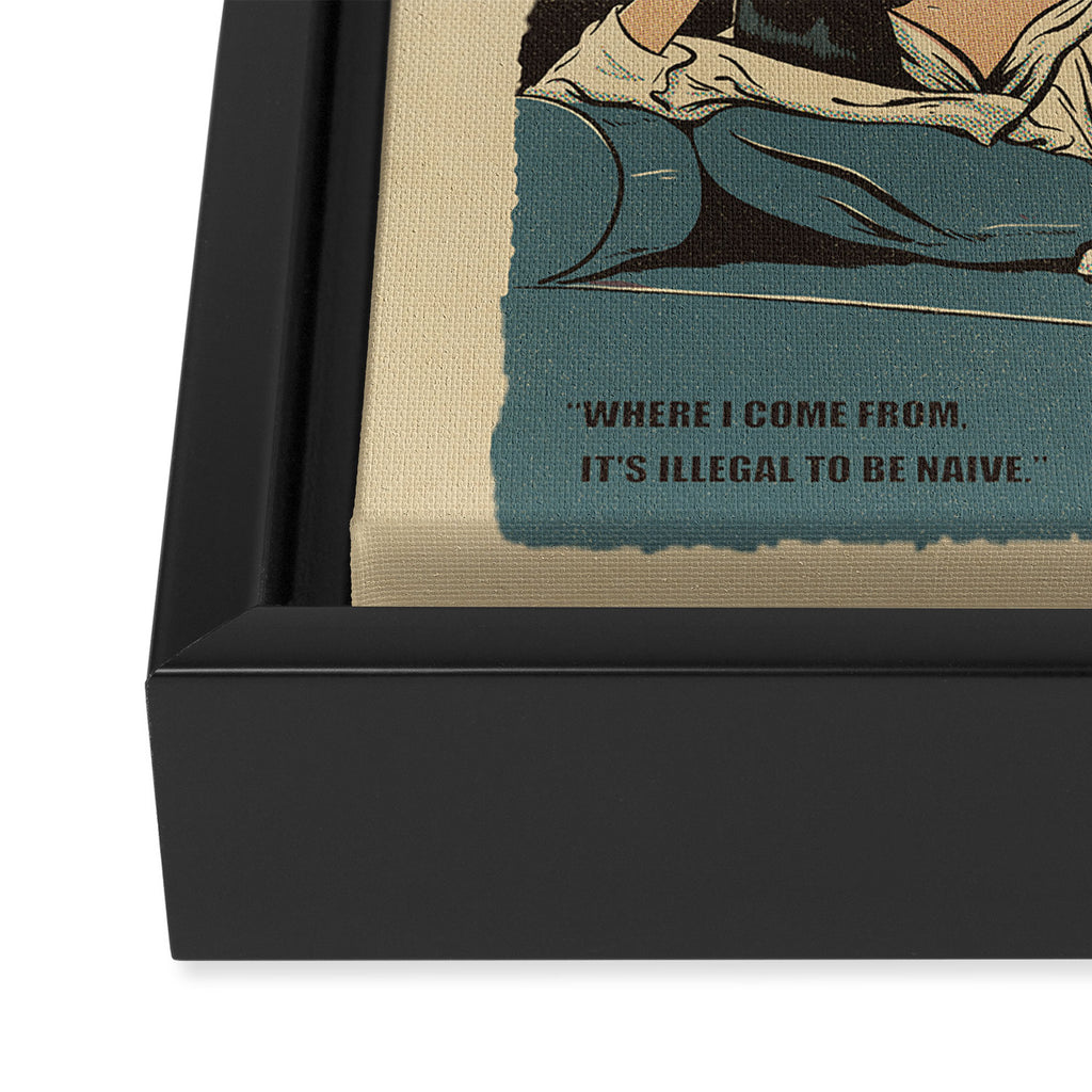 the handmaiden  Framed Canvas Print Gallery Image 3
