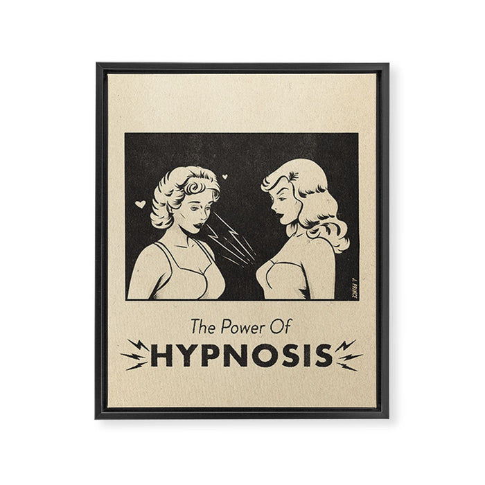 the power of hypnosis Framed Canvas Print Gallery Image 1