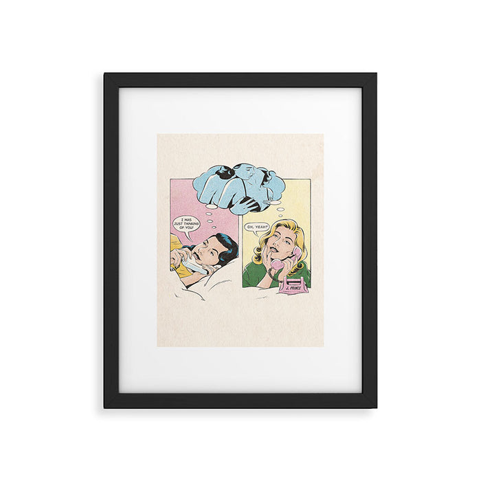 thinking of you Framed Art Print Gallery Image 1