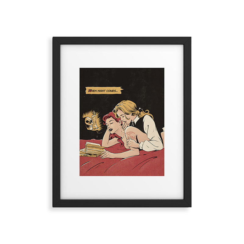 when night comes Framed Art Print Gallery Image 5