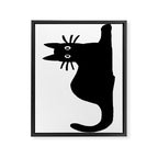 Black Cat(s) Framed Canvas Print Gallery Image 6