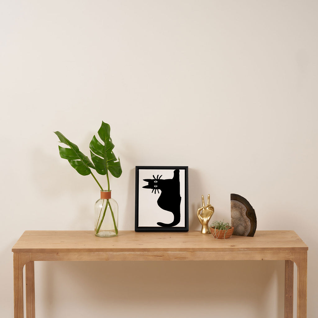 Black Cat(s) Framed Canvas Print Gallery Image 4