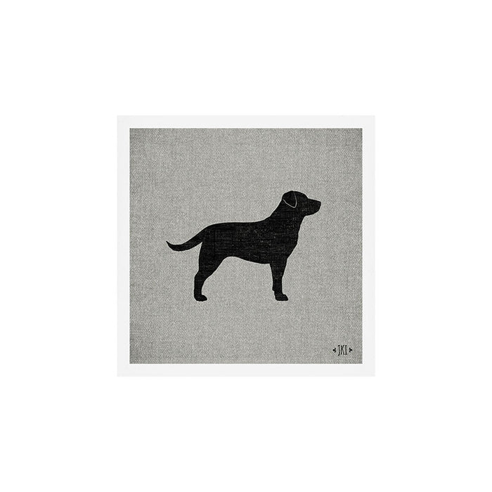 Black Labrador Retriever Dog Silhouette Art Print Gallery Image 1
