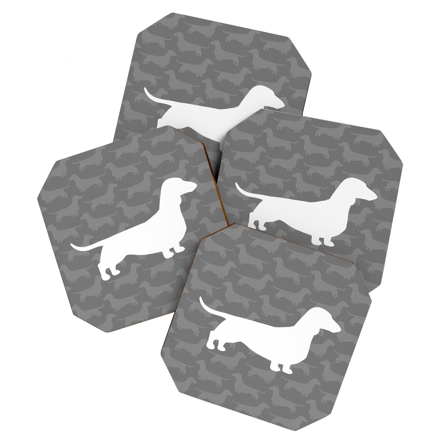 Dachshund Silhouette(s) Wiener Dog Coaster Gallery Image 1