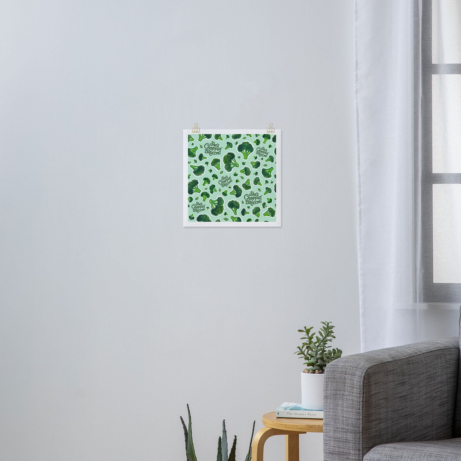 She's Choppin' Broccoli Gen X Humor Novelty Art Print Gallery Image 3