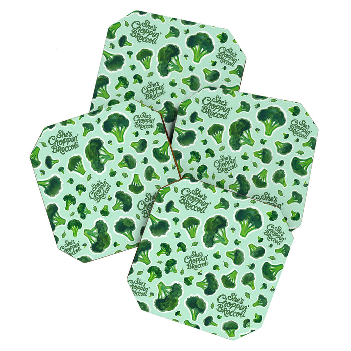 She's Choppin' Broccoli Gen X Humor Novelty Coaster Gallery Image 1