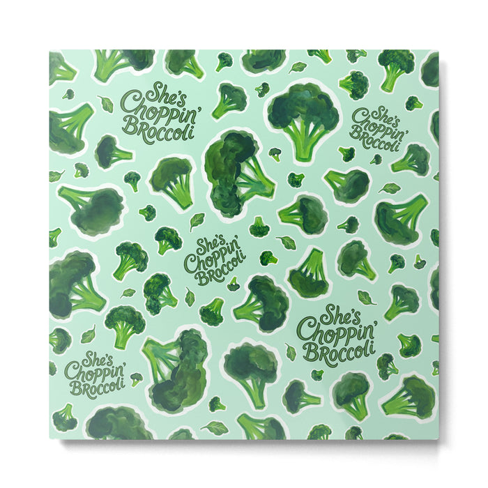 She's Choppin' Broccoli Gen X Humor Novelty Metal Print Gallery Image 1