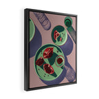 Autumn Pomegranates Still Life Framed Canvas Print Gallery Image 2