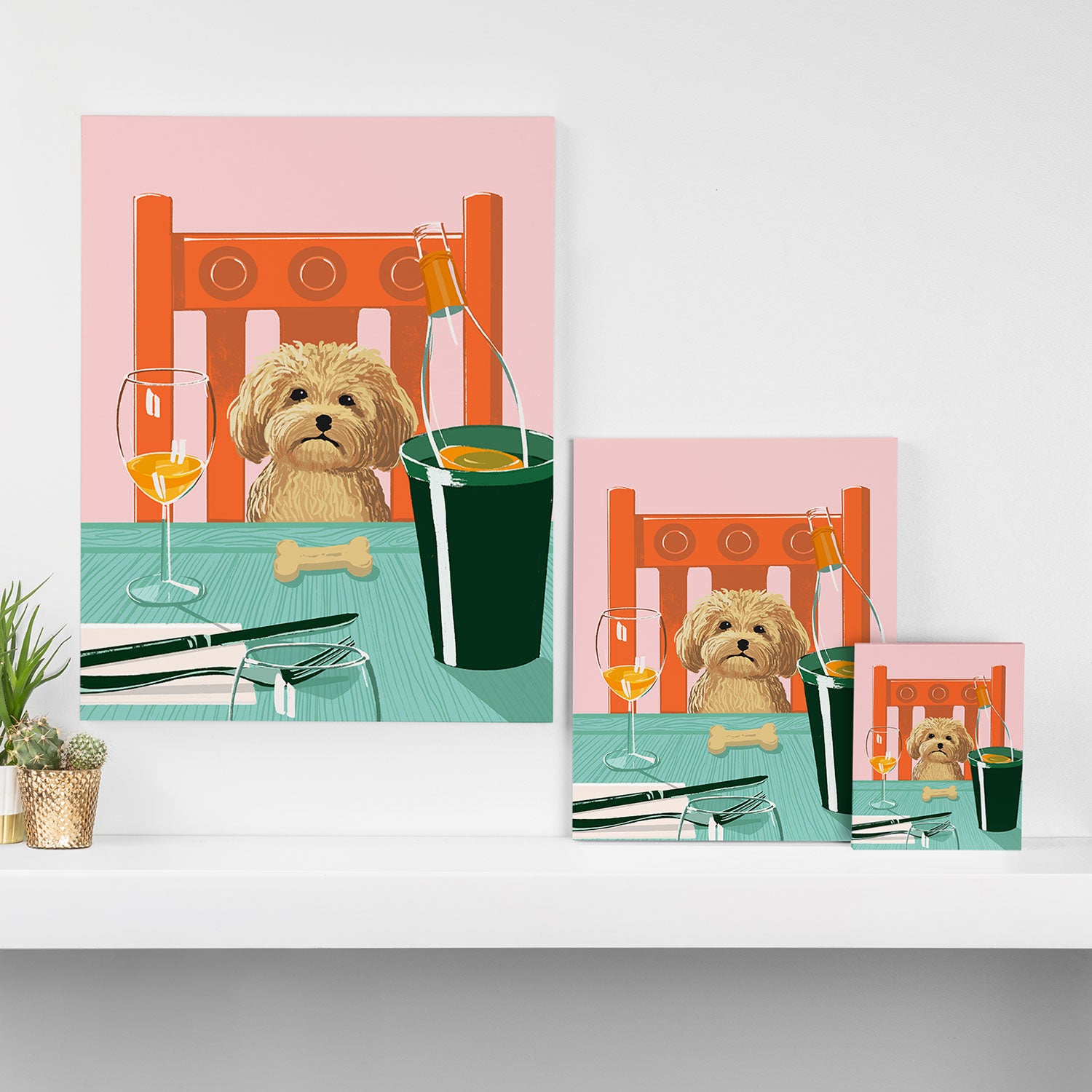 Brunch with Bailey Canvas Print Gallery Image 3