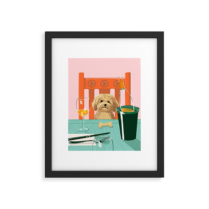 Brunch with Bailey Framed Art Print Gallery Image 5