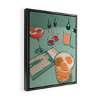 Cocktails and a Book Framed Canvas Print Gallery Image 2