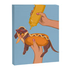 Hot Dog Dachshund Retro Pop Vintage-inspired art Canvas Print Gallery Image 6