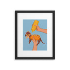 Hot Dog Dachshund Retro Pop Vintage-inspired art Framed Art Print Gallery Image 5