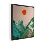 Montana Mountain Escape Framed Canvas Print Gallery Image 2