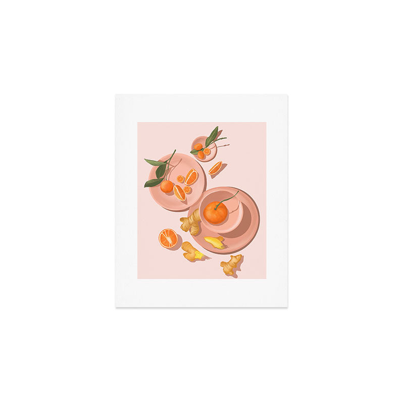 Pastel Oranges and Ginger Art Print Gallery Image 1