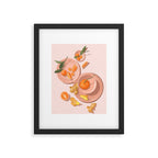Pastel Oranges and Ginger Framed Art Print Gallery Image 4