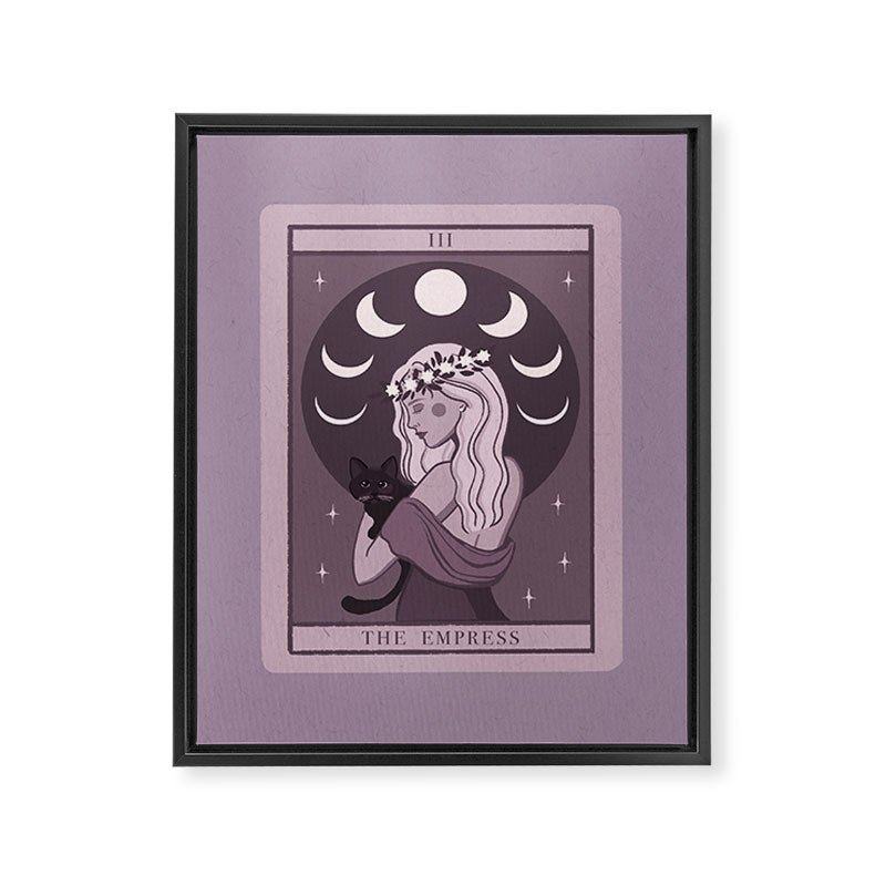 The Empress Mystical and Whimsical Tarot Art Framed Canvas Print Gallery Image 6