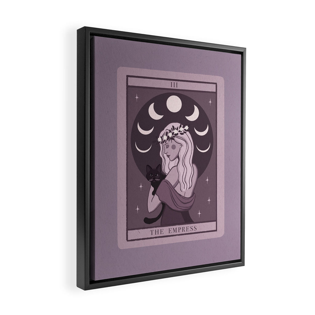 The Empress Mystical and Whimsical Tarot Art Framed Canvas Print Gallery Image 2