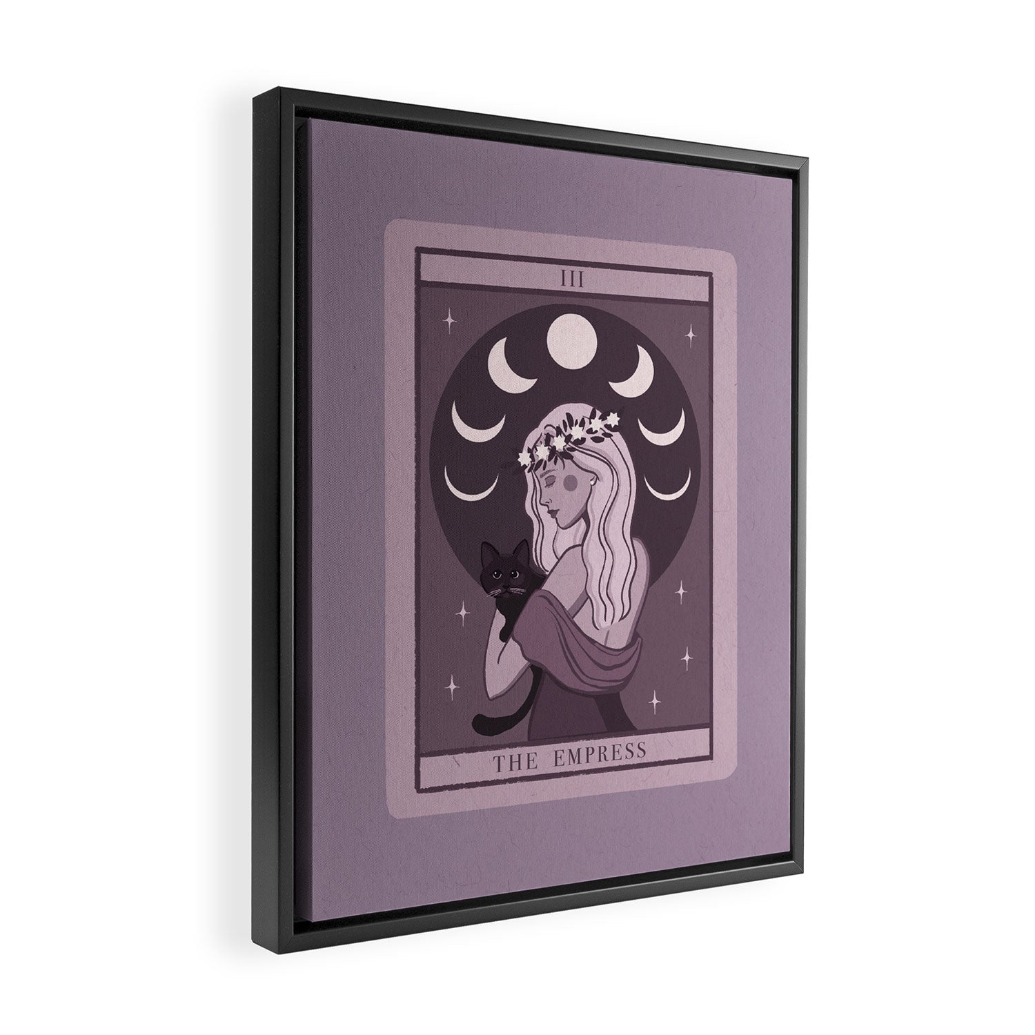 The Empress Mystical and Whimsical Tarot Art Framed Canvas Print Gallery Image 2