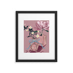 Vintage Perfume Bottles with Flowers Framed Art Print Gallery Image 5