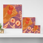 White Peaches Still Life Canvas Print Gallery Image 3
