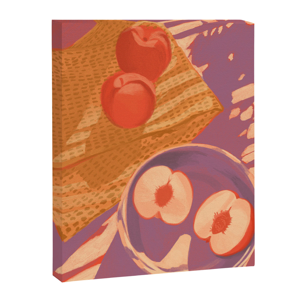 White Peaches Still Life Canvas Print Gallery Image 6