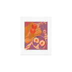 White Peaches Still Life Art Print Gallery Image 1