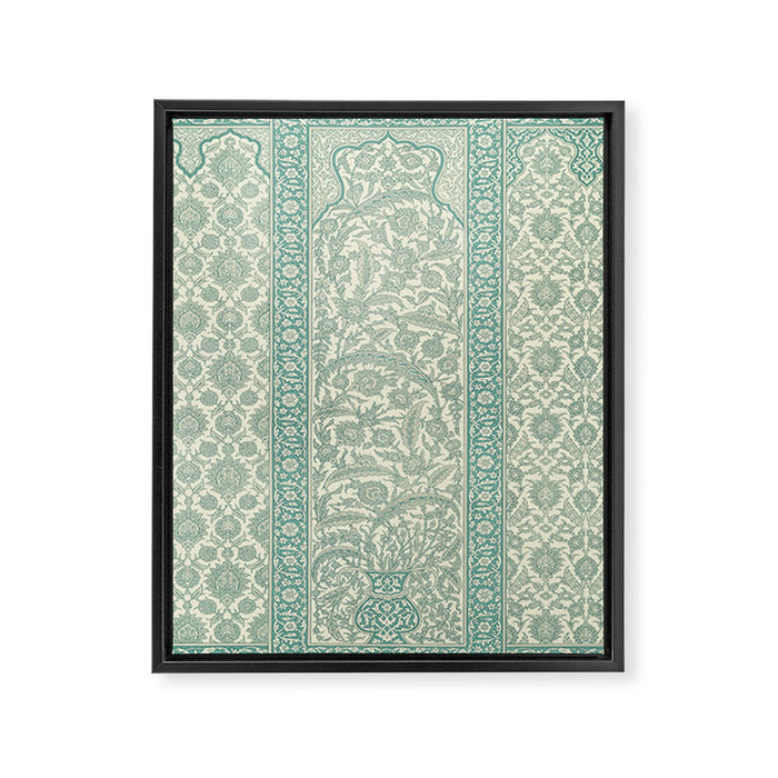 Antique Rug Design Framed Canvas Print Gallery Image 1