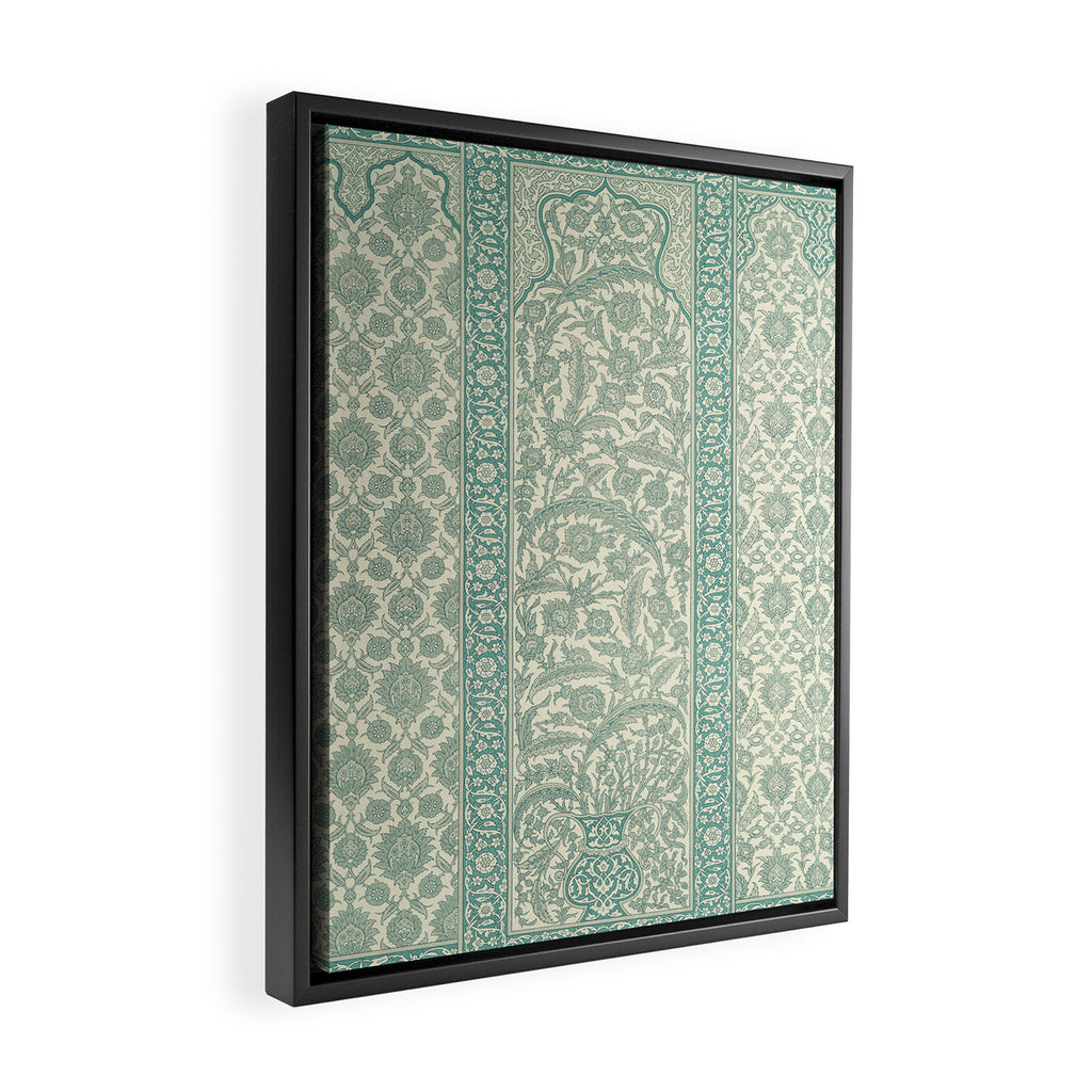 Antique Rug Design Framed Canvas Print Gallery Image 2