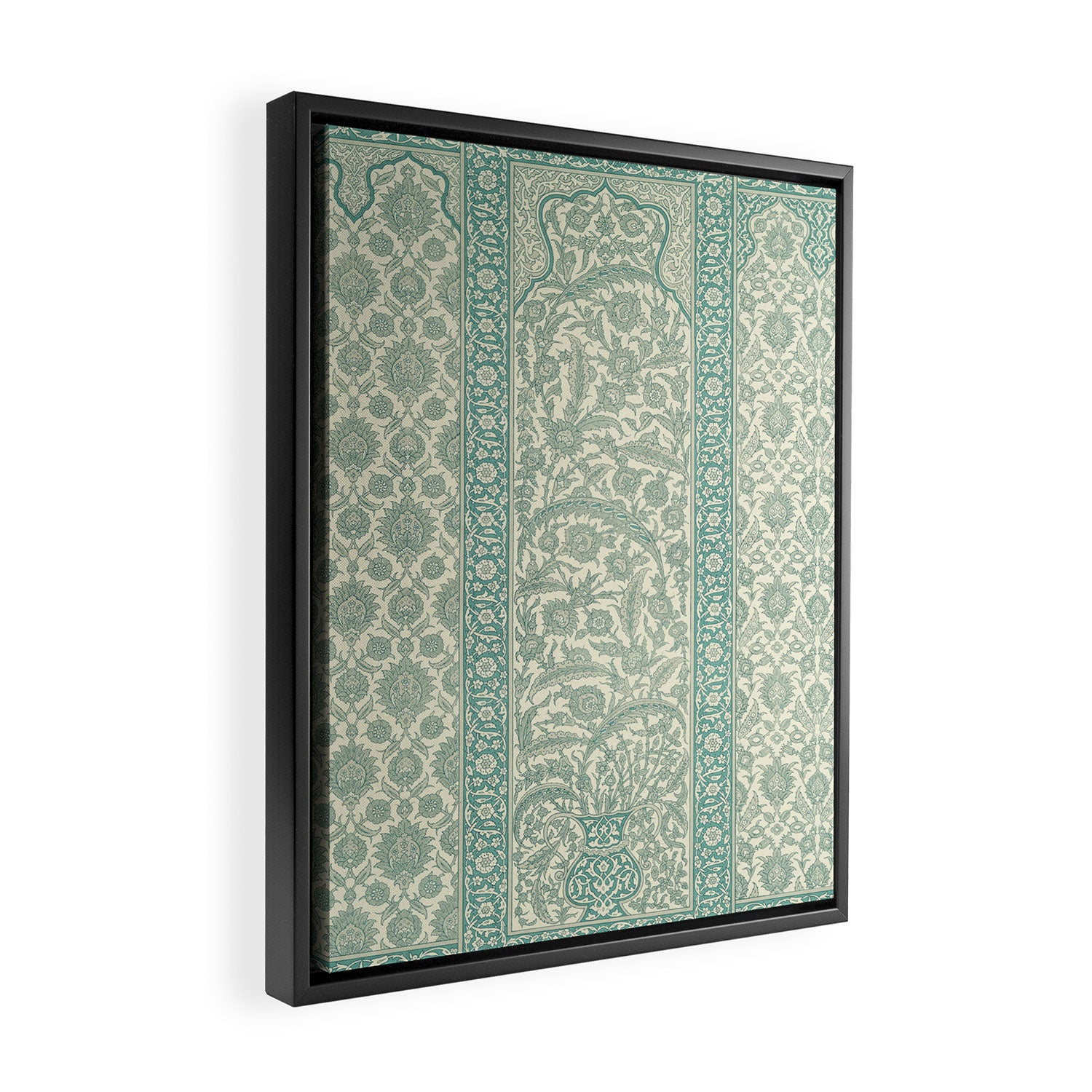 Antique Rug Design Framed Canvas Print Gallery Image 2