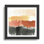 Abstract in Rust n Clay Framed Art Print Gallery Image 1