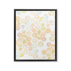 Bee and honeycomb watercolor Framed Canvas Print Gallery Image 8
