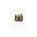 Cabin in the Woods Art Print Gallery Image 1