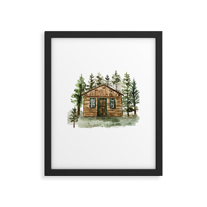 Cabin in the Woods Framed Art Print Gallery Image 1