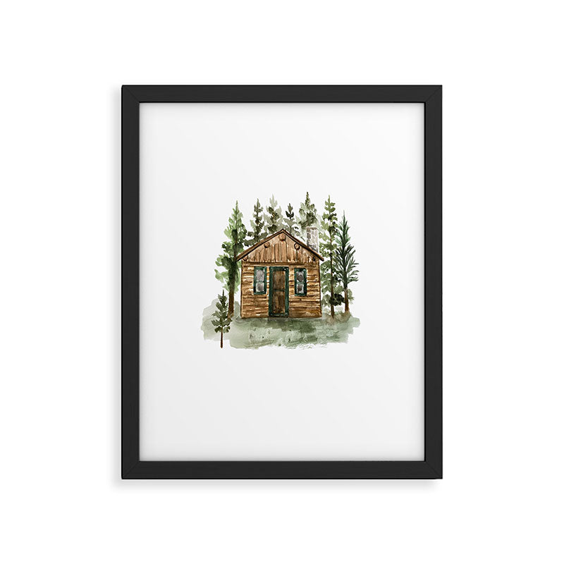 Cabin in the Woods Framed Art Print Gallery Image 4