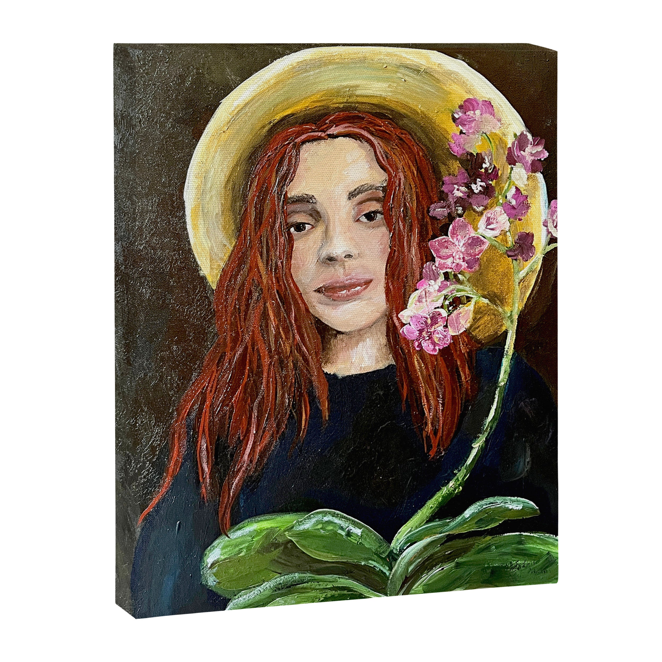 The Orchid Farmer Acrylic Painting Canvas Print Gallery Image 6