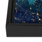 Star Map :: City Lights Framed Canvas Print Gallery Image 3