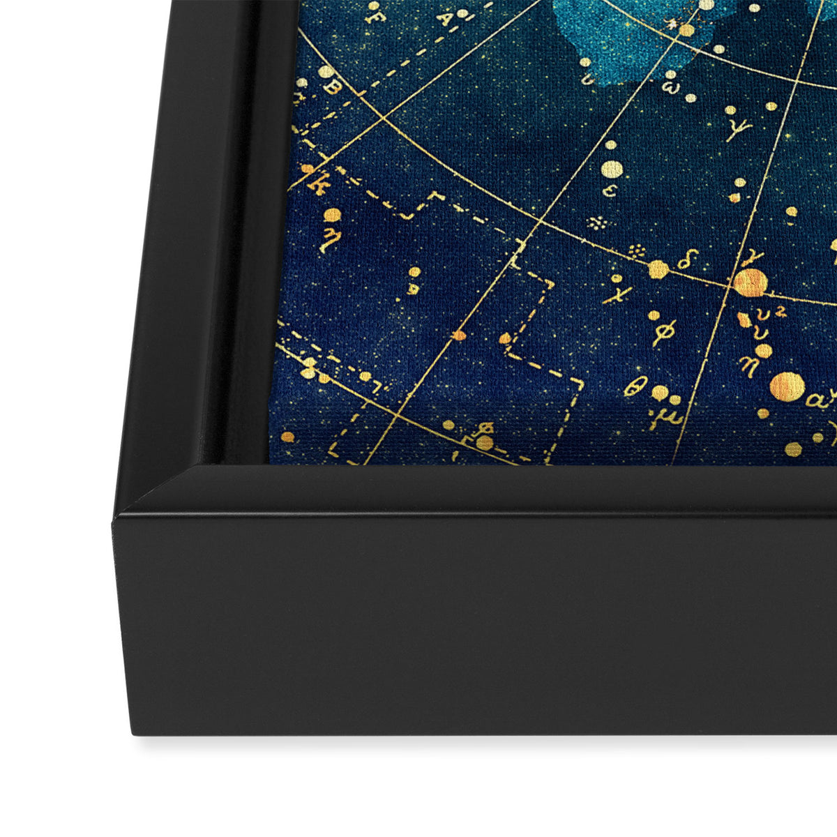 Star Map :: City Lights Framed Canvas Print Gallery Image 3