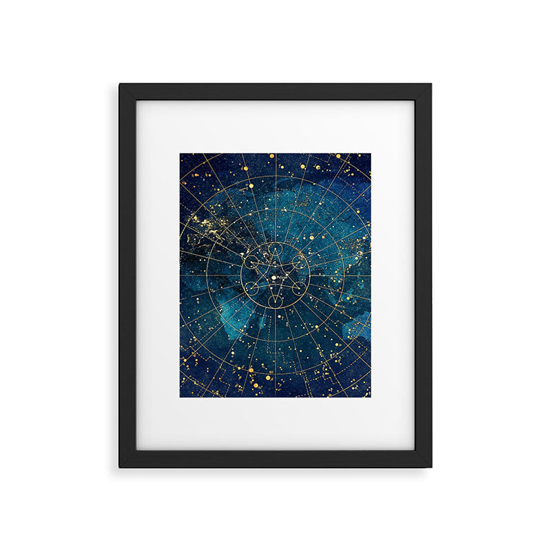 Star Map :: City Lights Framed Art Print Gallery Image 6