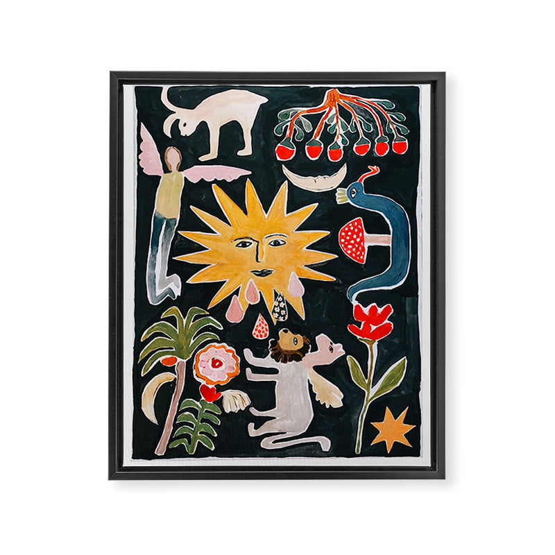 Crying Sun Framed Canvas Print Gallery Image 6