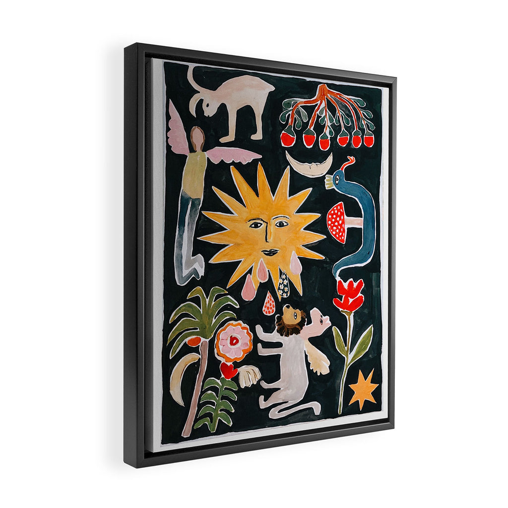 Crying Sun Framed Canvas Print Gallery Image 2
