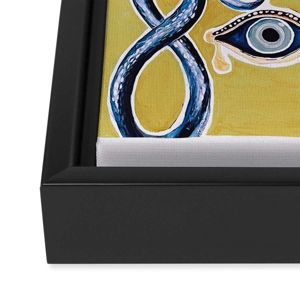 Eclectic Kiss Framed Canvas Print Gallery Image 3