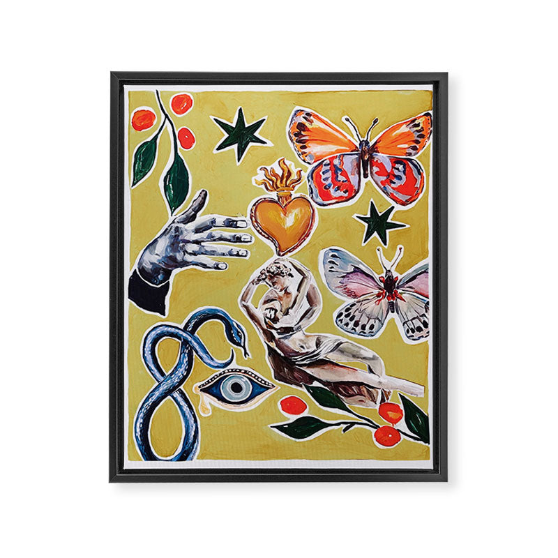 Eclectic Kiss Framed Canvas Print Gallery Image 6