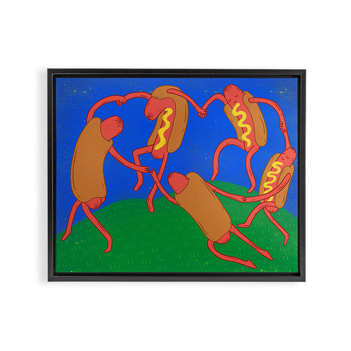 DANCE Framed Canvas Print Gallery Image 1