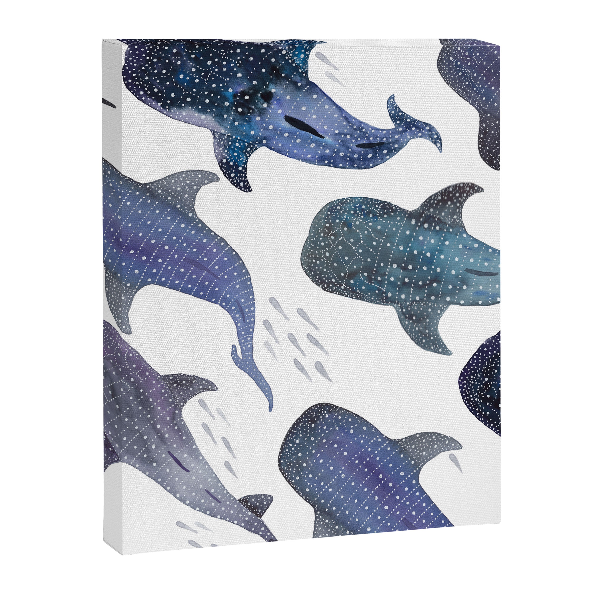 Whale Shark Pattern Party Canvas Print Gallery Image 3